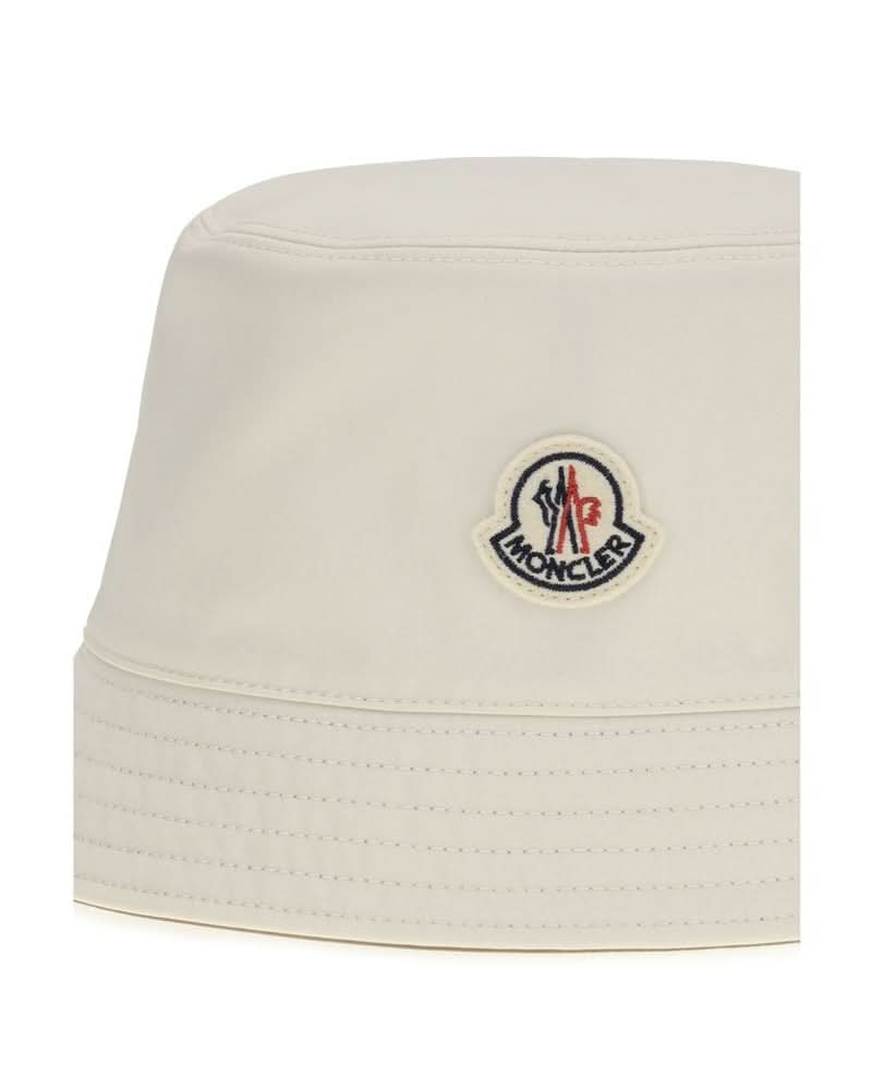 Moncler White Polyester Bucket Hat