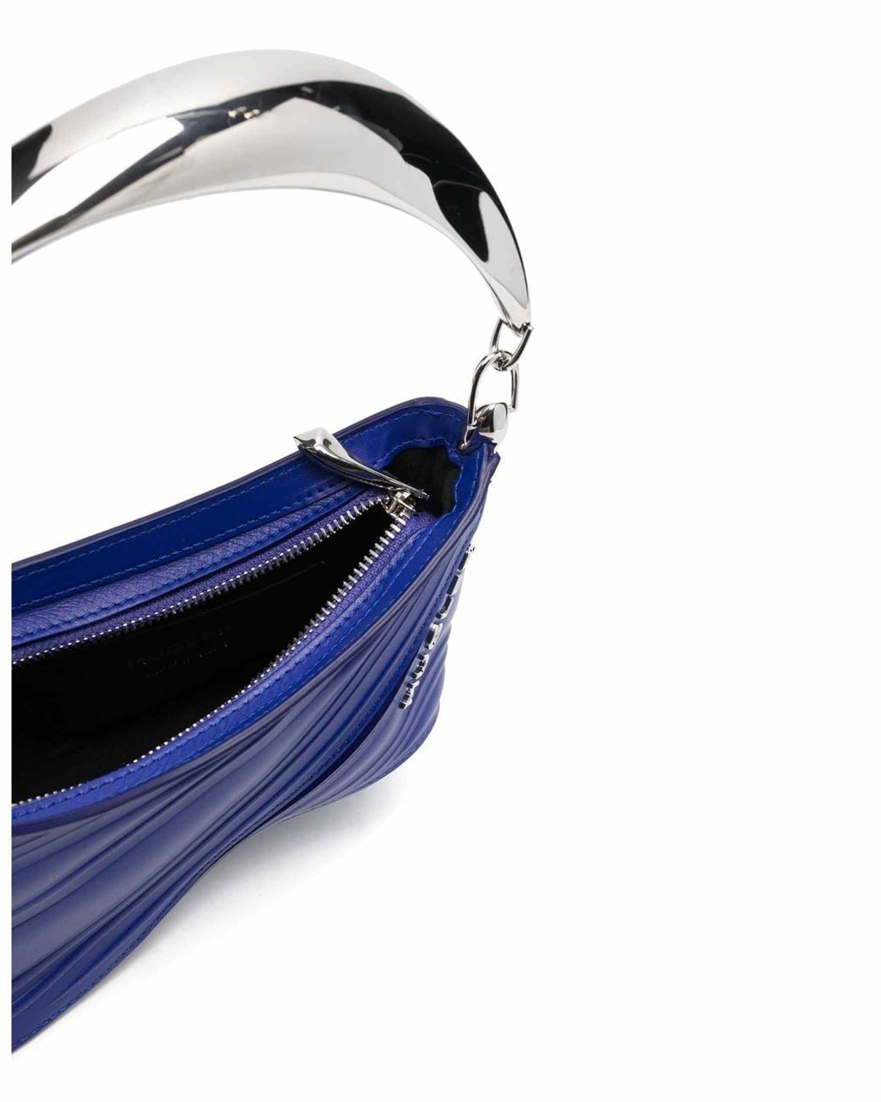 Mugler Small Spiral Curve 01 Embossed Tote Bag Glam Steals