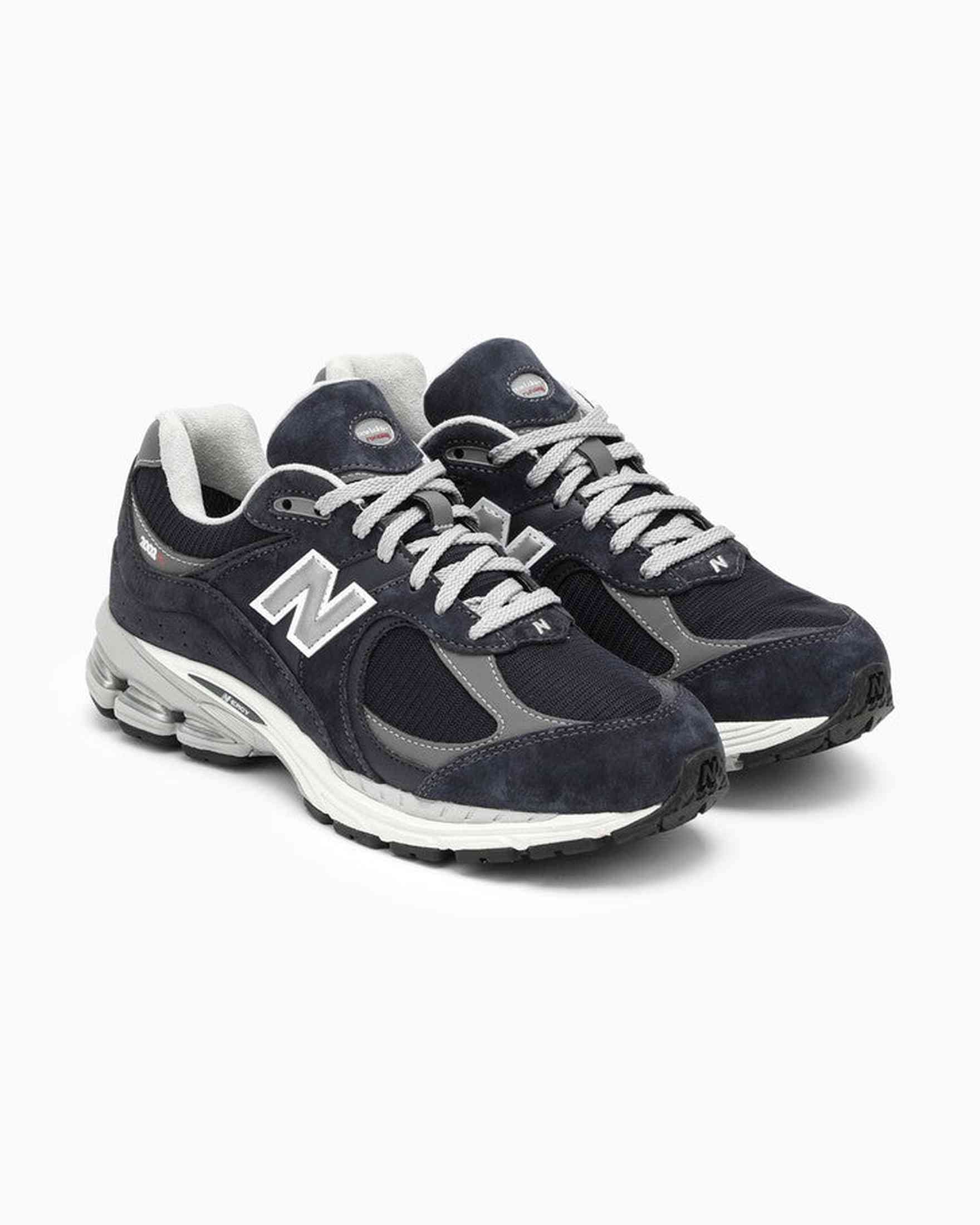 New Balance Blue Leather Low 2002R Eclipse Trainer Glam Steals