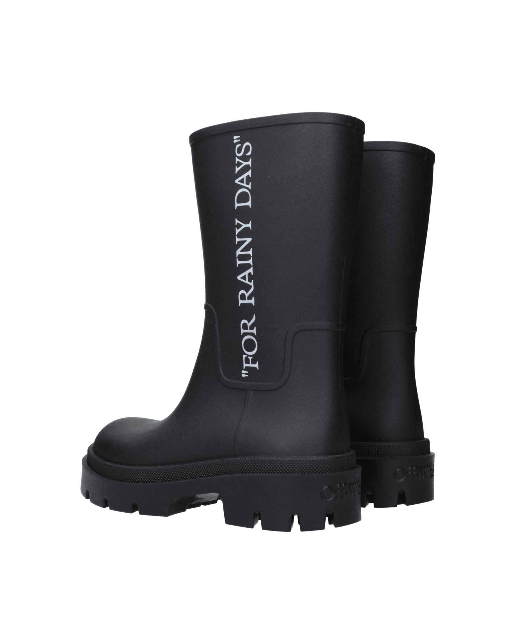 Off White Cotton Black Ankle Boots Glam Steals