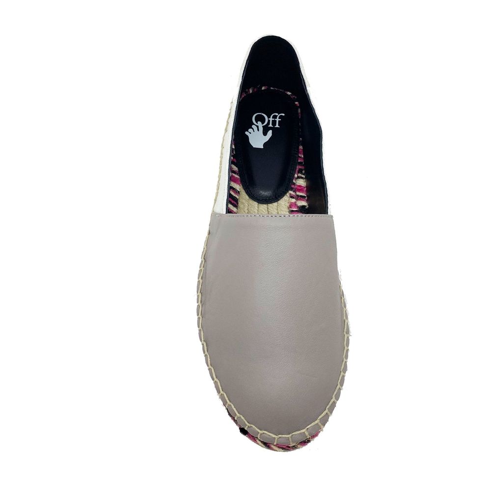 Off-White Leather Espadrilles Glam Steals