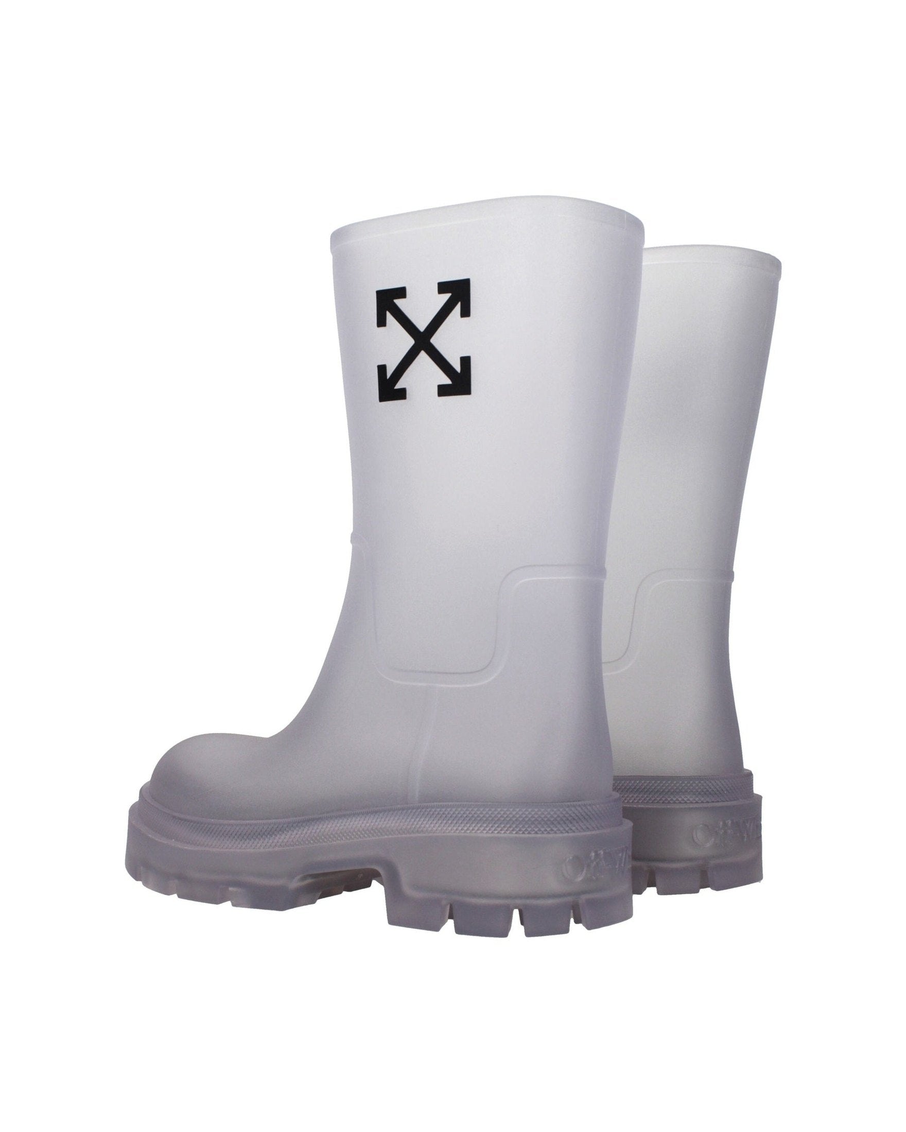 Off-white Transparent Pvc Ankle Boots Boots