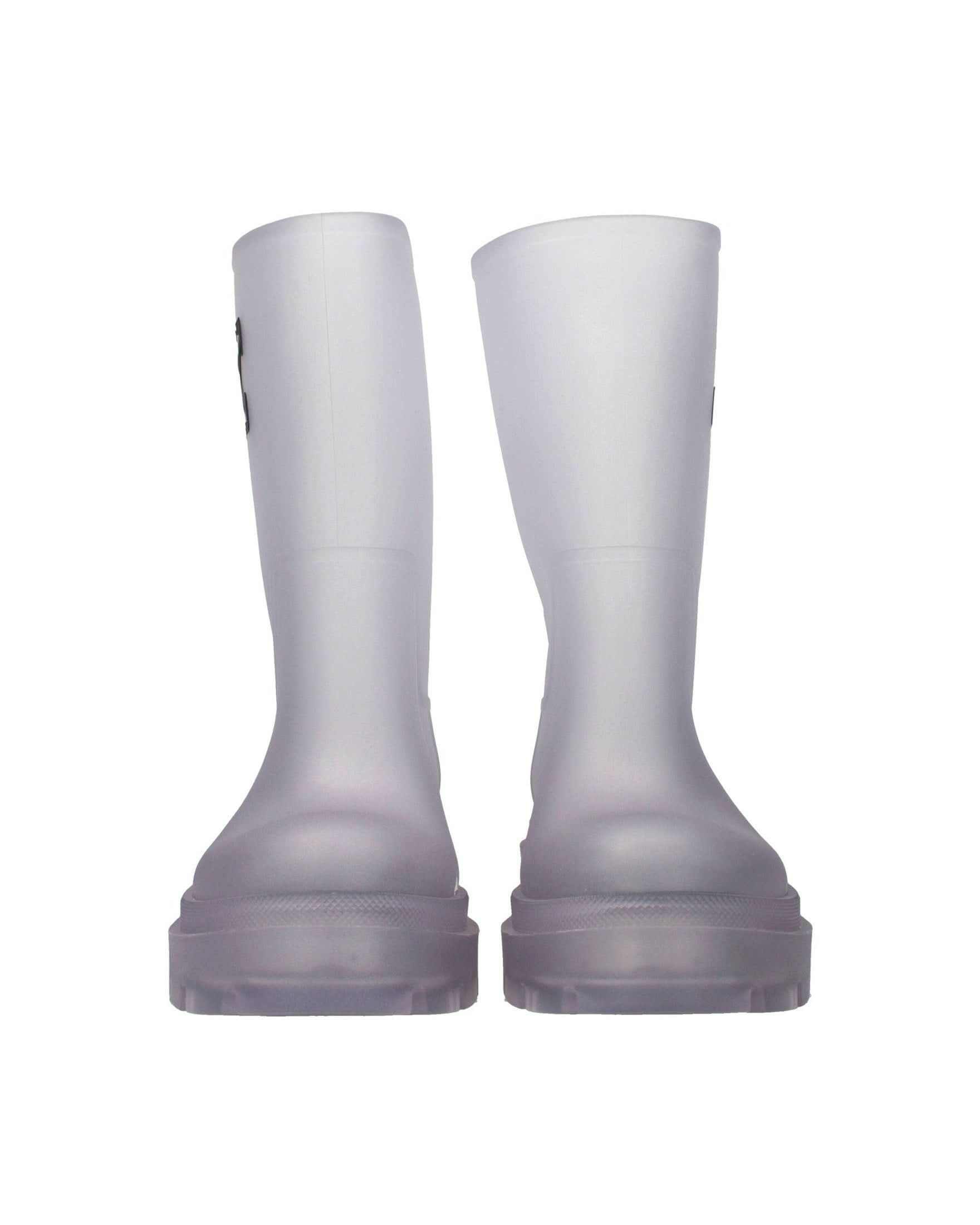 Off-white Transparent Pvc Ankle Boots Boots