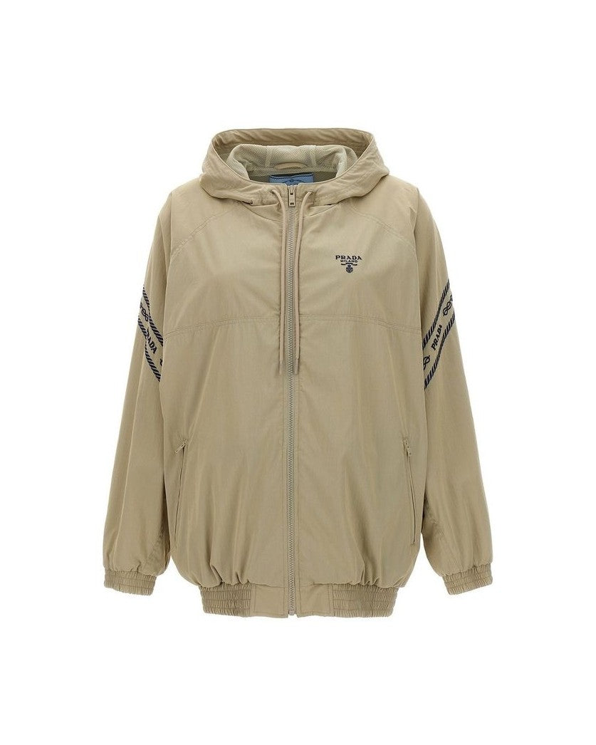 Prada Beige Cotton Shell Jacket Glam Steals