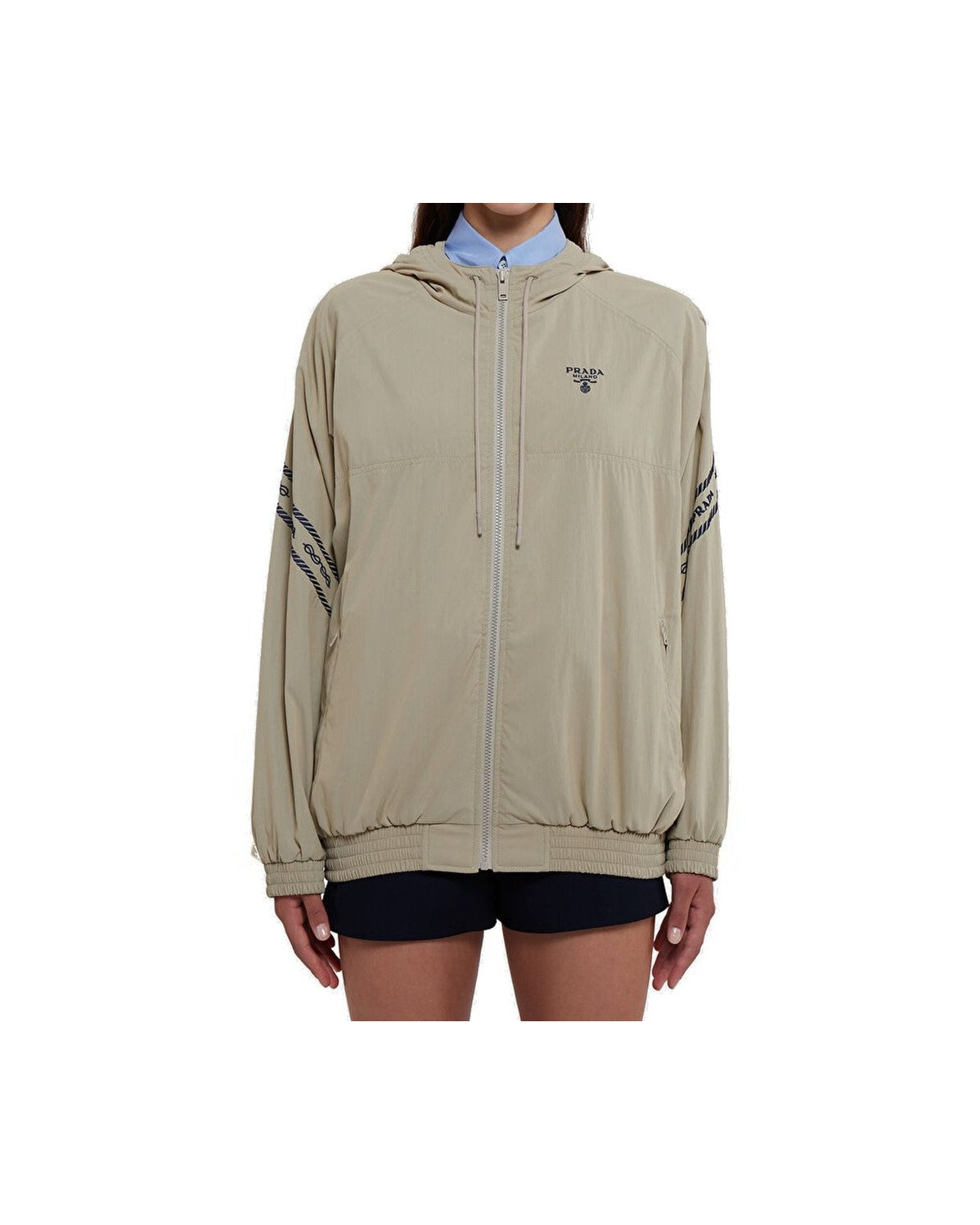 Prada Beige Cotton Shell Jacket Glam Steals