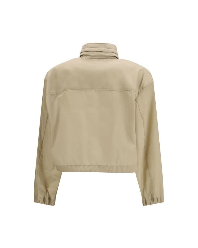 Prada Beige Recycled Polyamide Shell Jacket