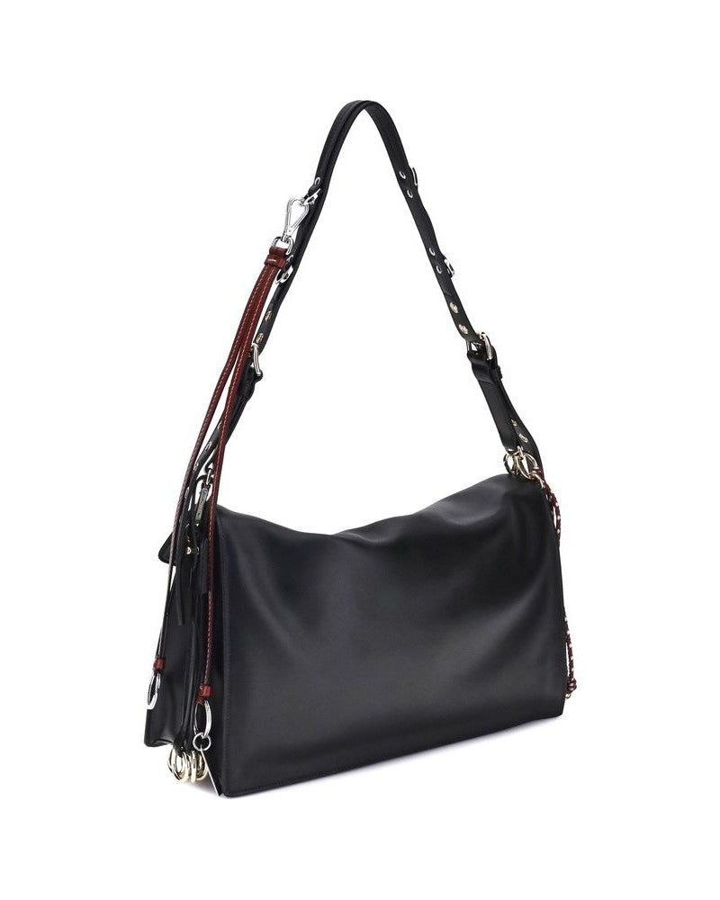 Prada Black Calf Leather Bos Taurus Shoulder Bag Glam Steals