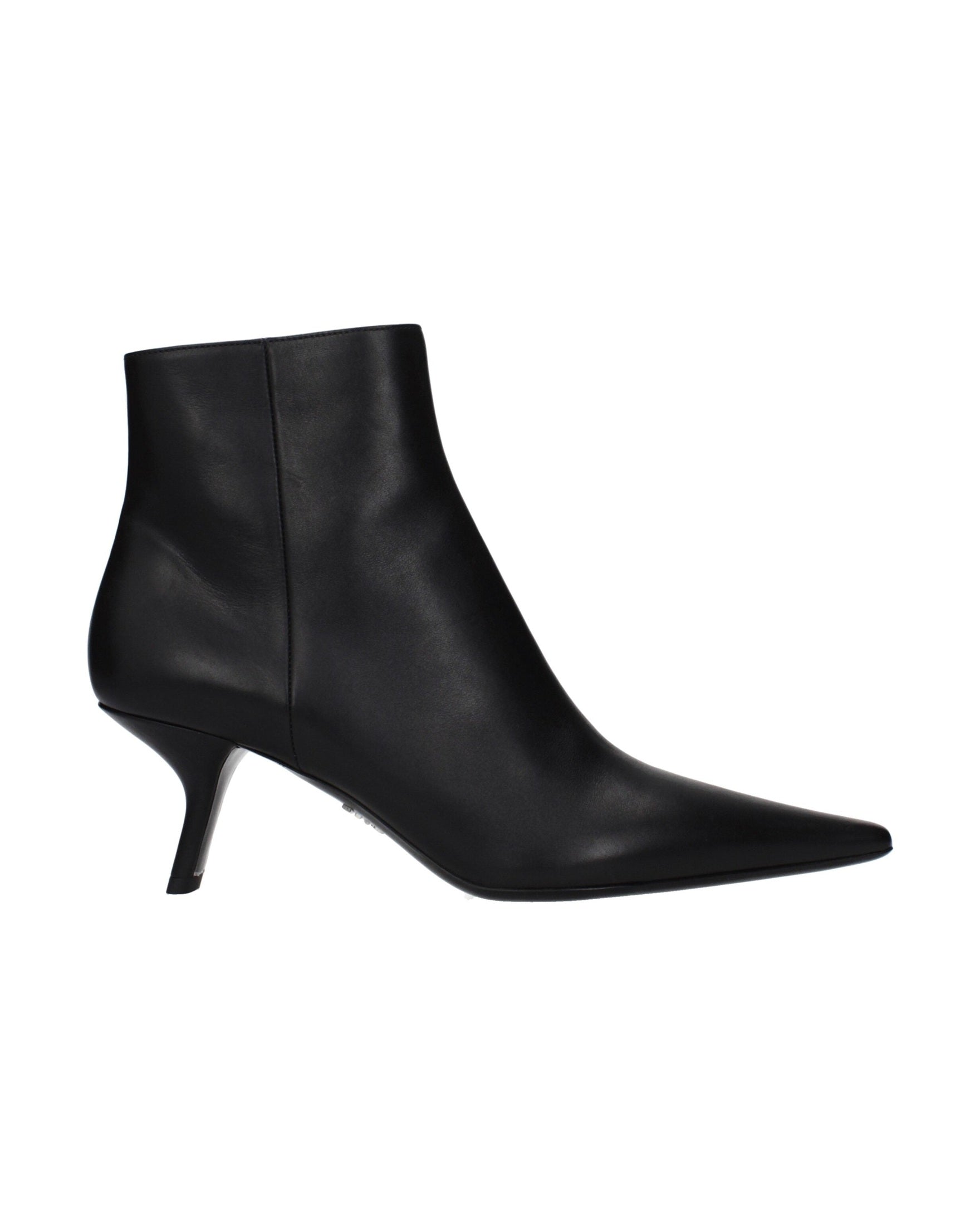 Prada Black Leather Ankle Boots Glam Steals