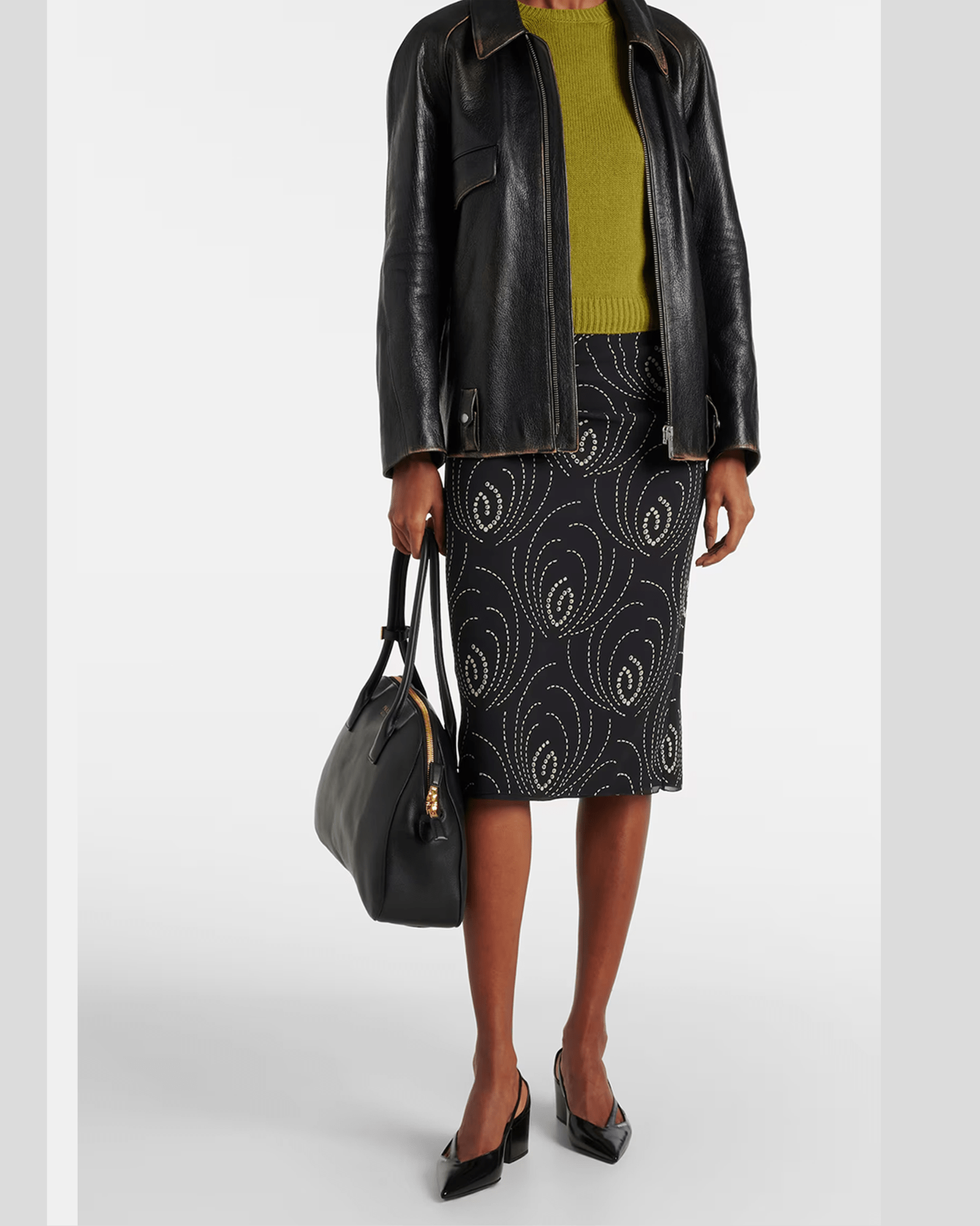 Prada Black Leather Cut Out Pumps 55 Glam Steals