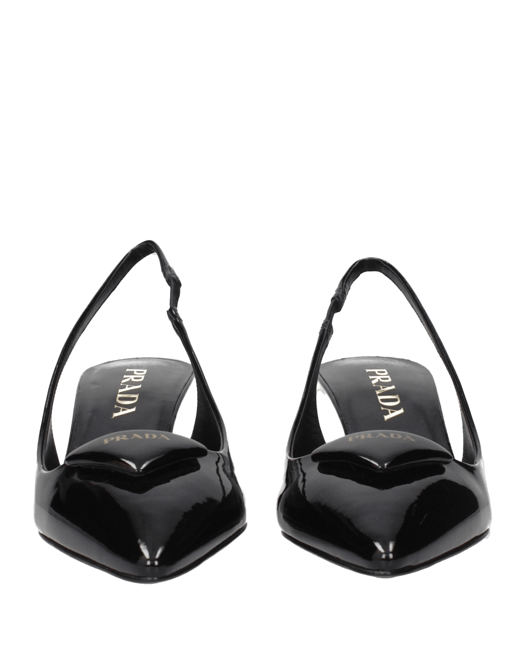 Prada Black Leather Mid Heel Pumps Glam Steals