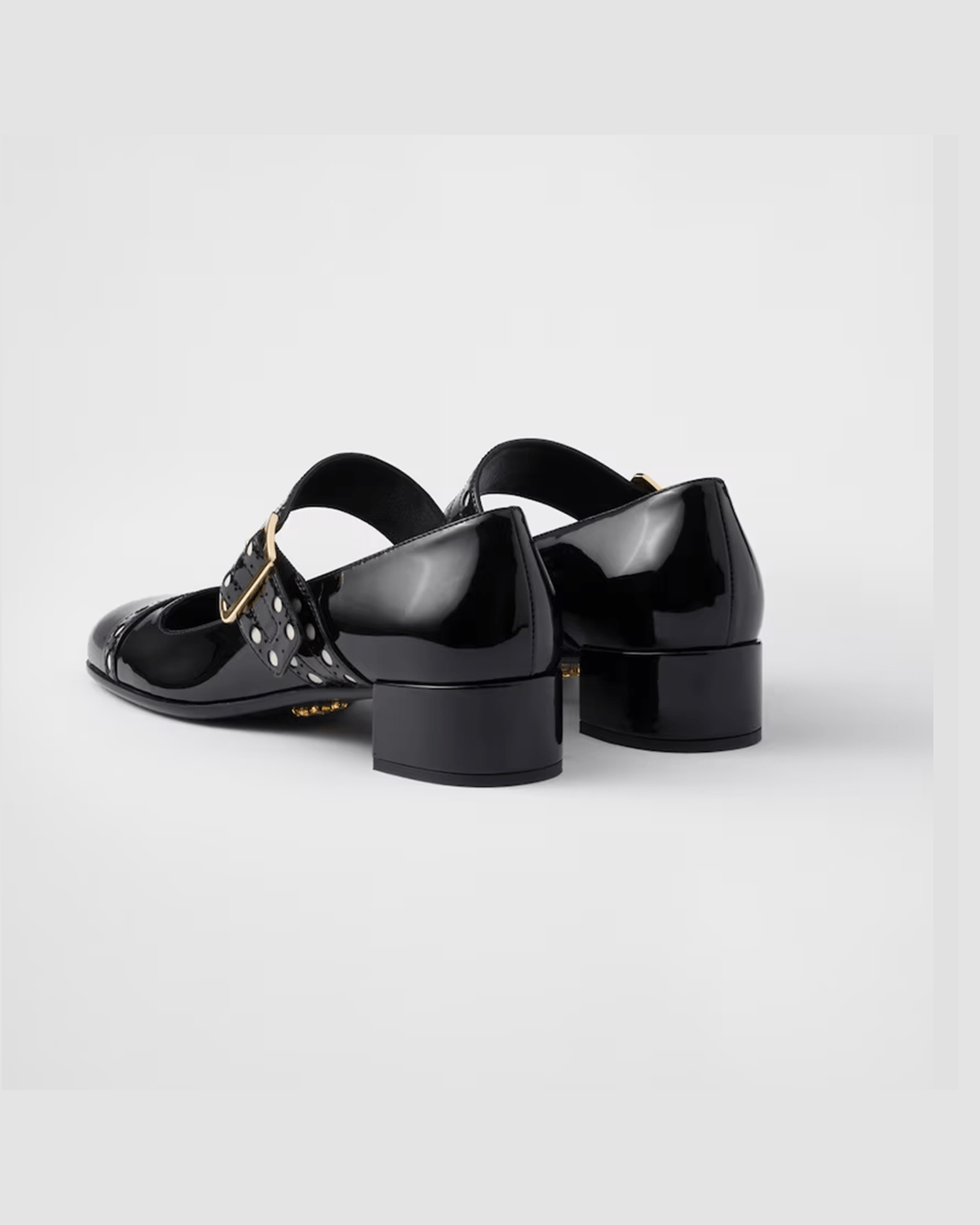 Prada Black Leather Patent Mary Jane Pumps Glam Steals