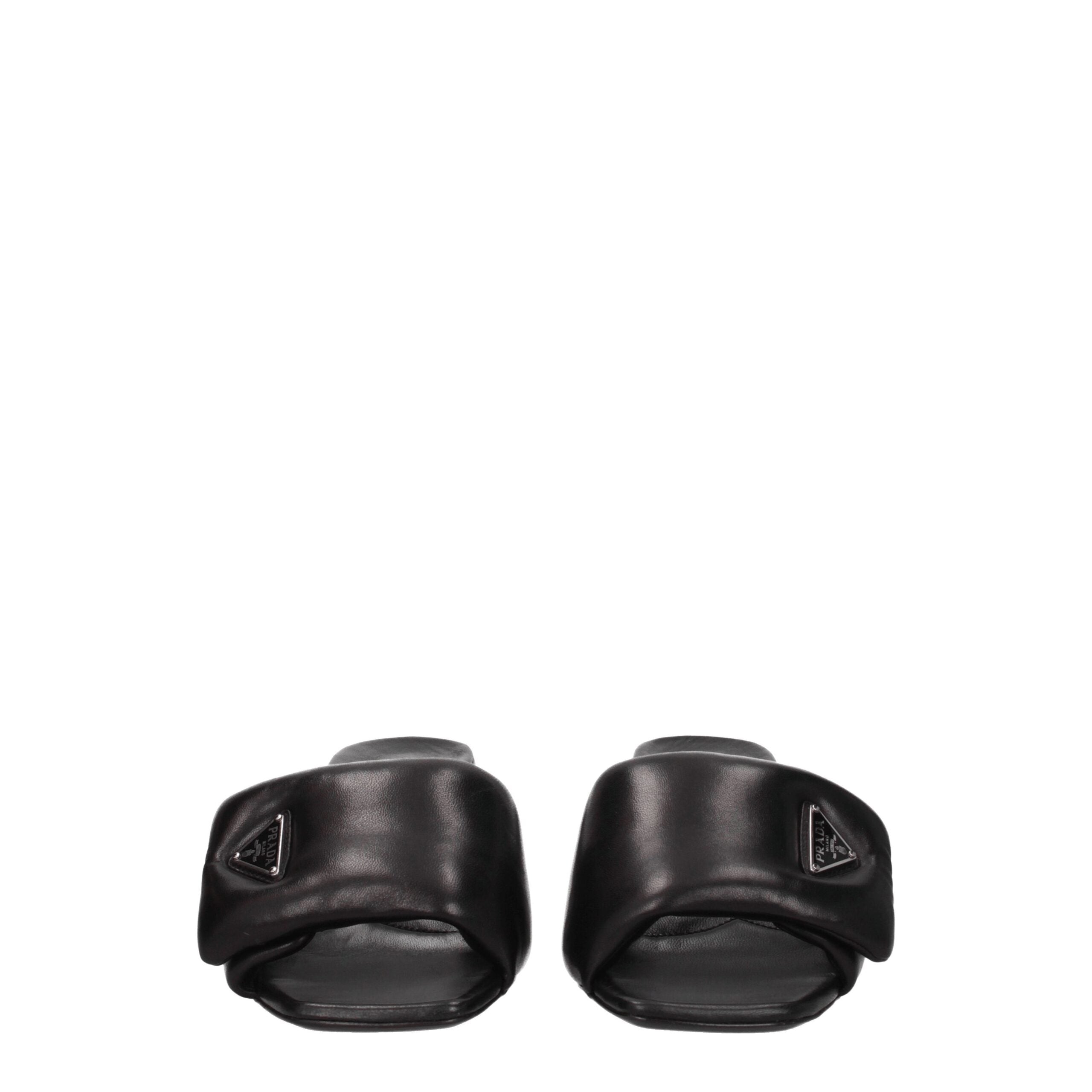 Prada Black Leather Platforms Glam Steals
