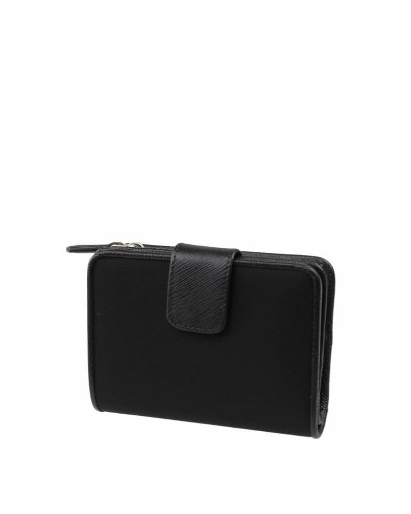 Prada Black Nylon Wallet Wallets