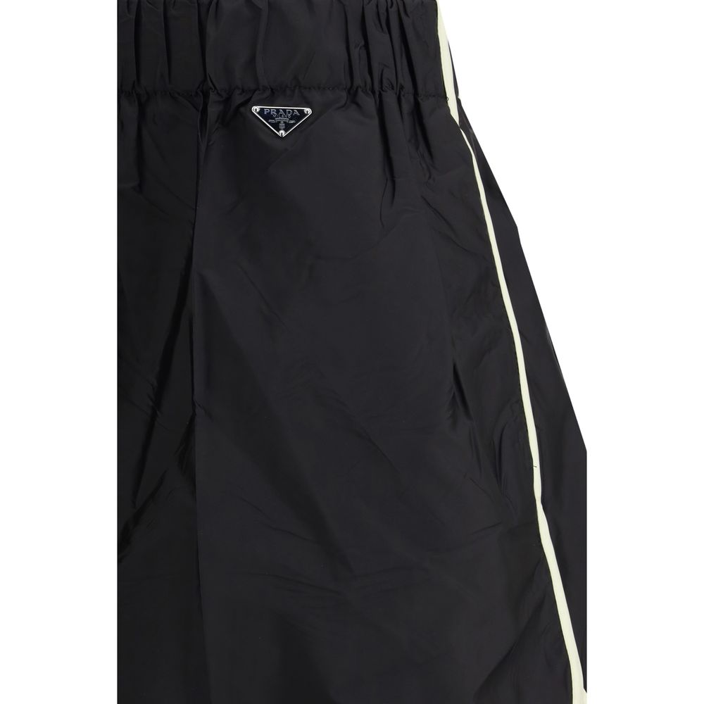 Prada Black Polyamide Bermuda Shorts Glam Steals