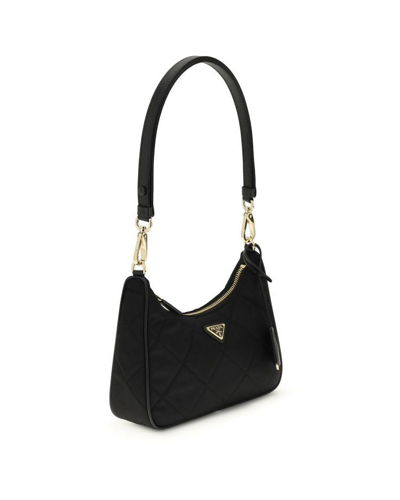 Prada Black Recycled Polyamide Shoulder Bag Glam Steals