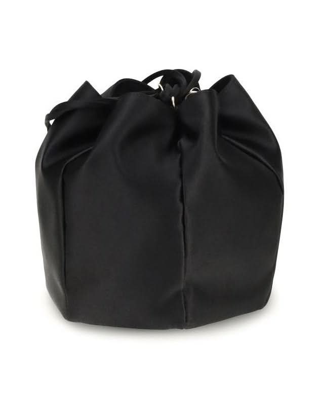 Prada Black Silk Bucket Bag