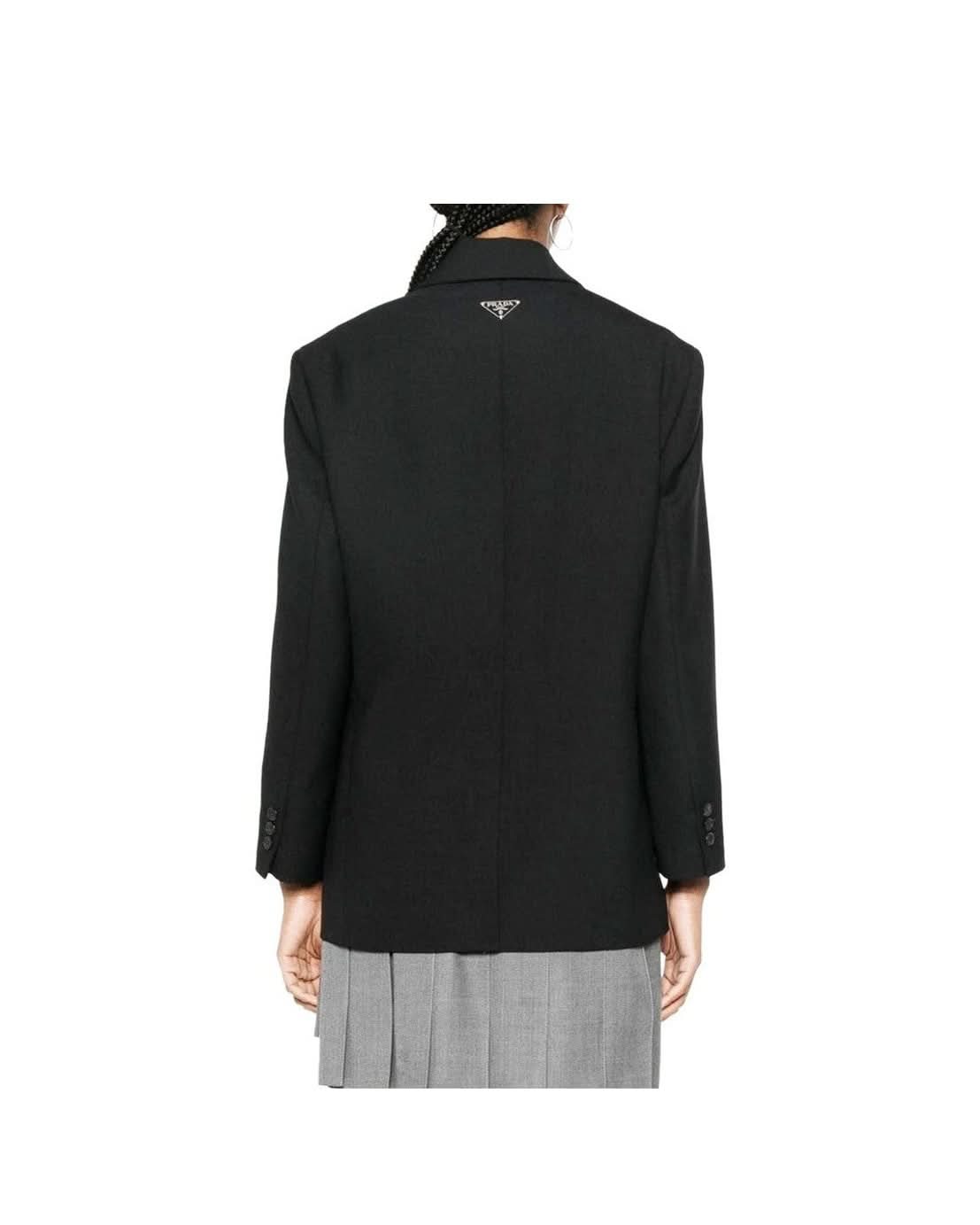 Prada Black Wool Virgin Blazer Glam Steals