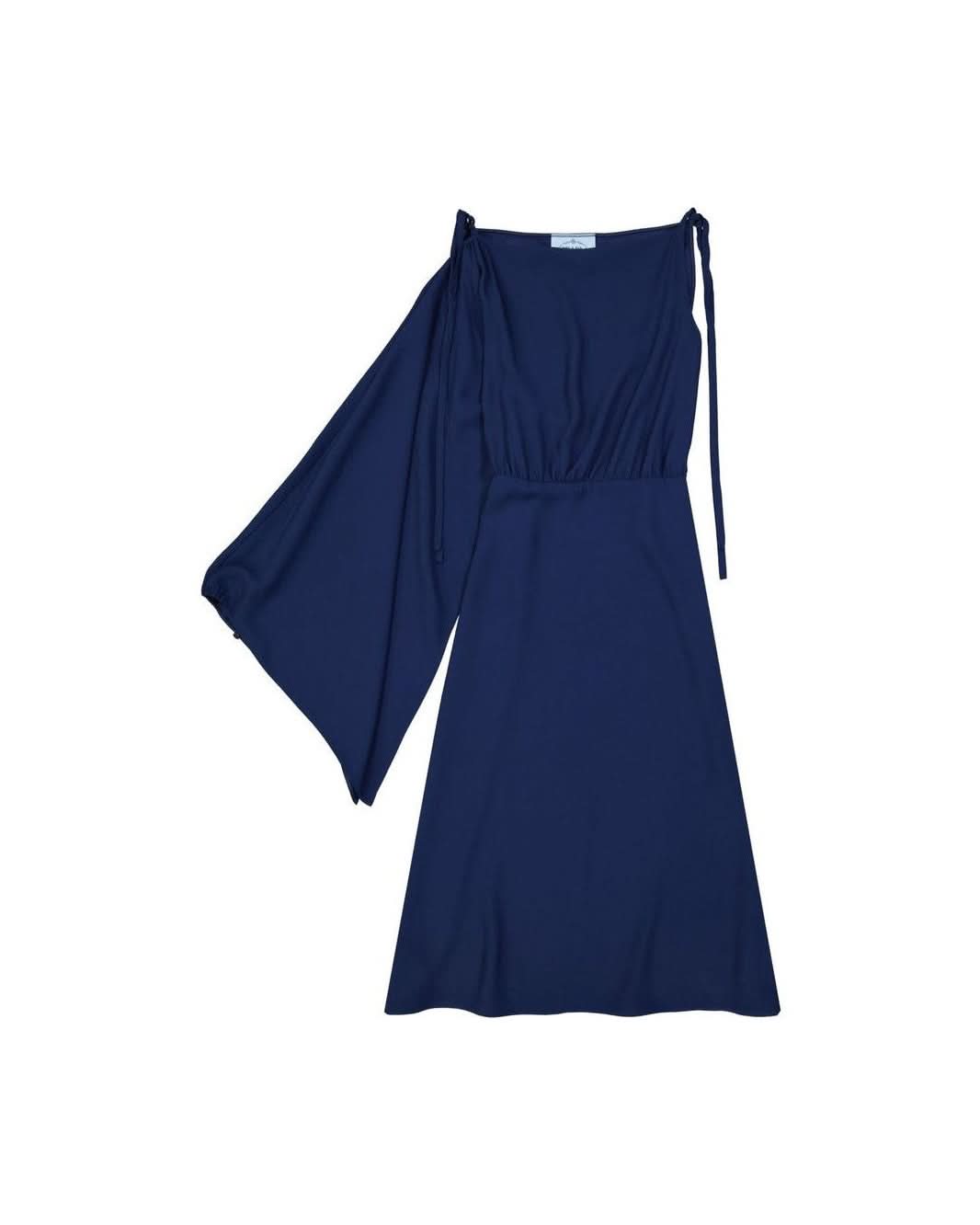 Prada Blue Acetate Cocktail Dress