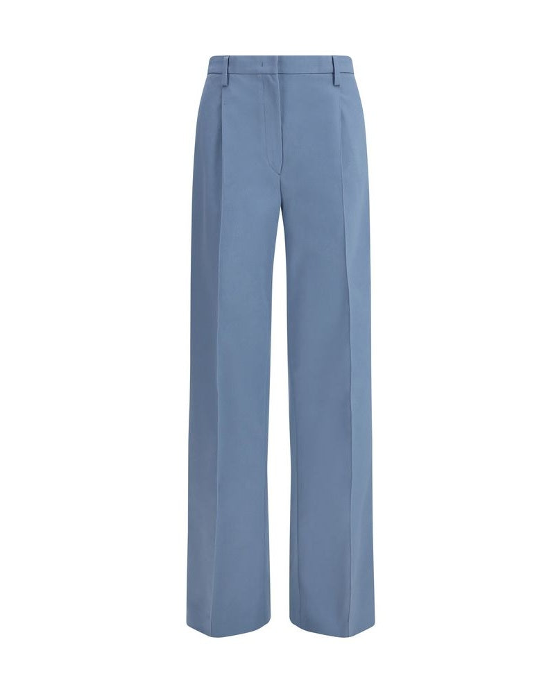 Prada Blue Cotton Chino Pant Glam Steals