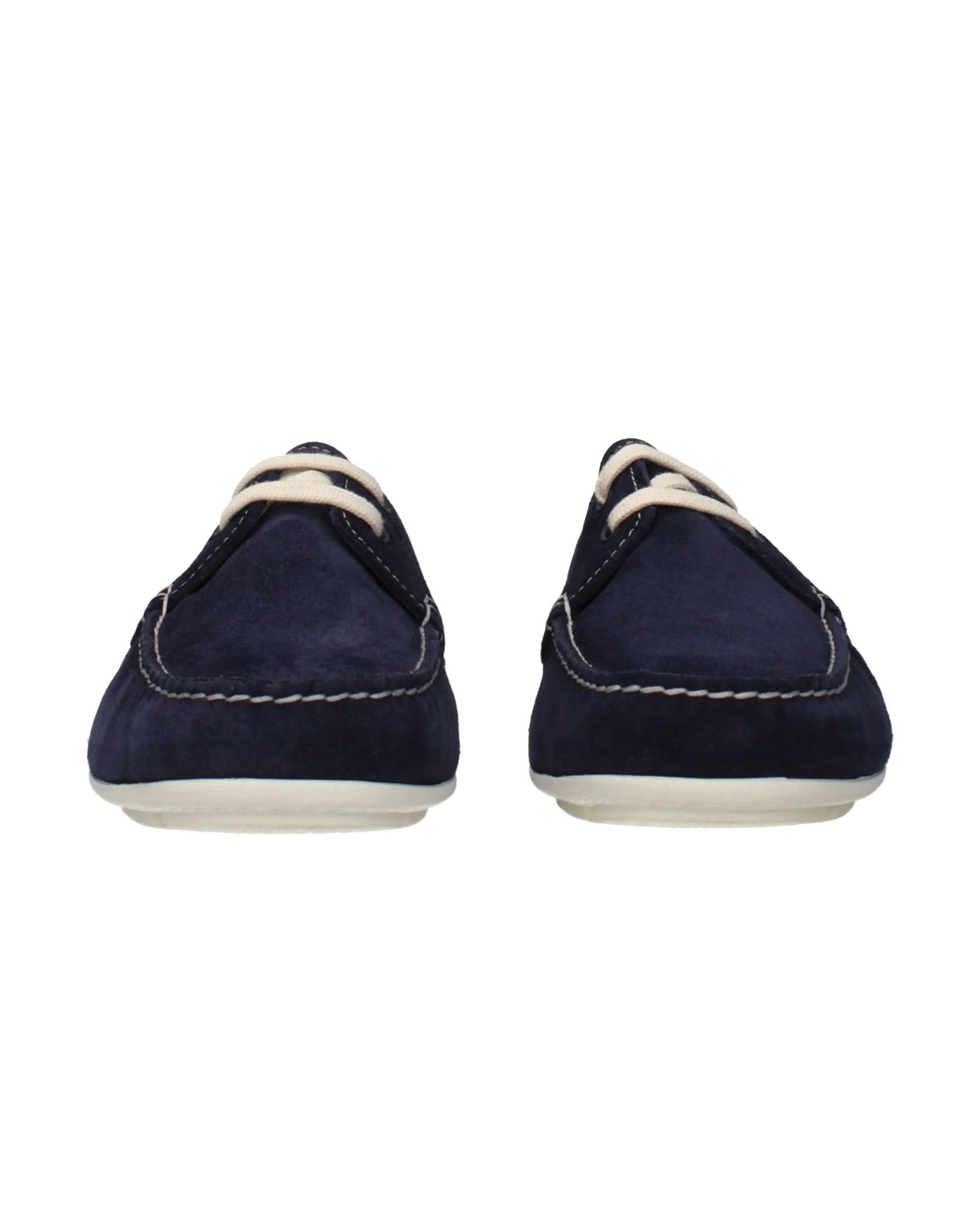 Prada Blue Leather Slip On Loafers Flats
