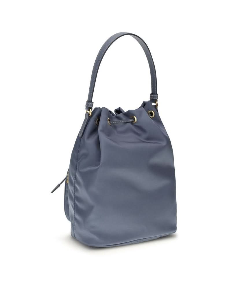 Prada Blue Polyamide Bucket Bag