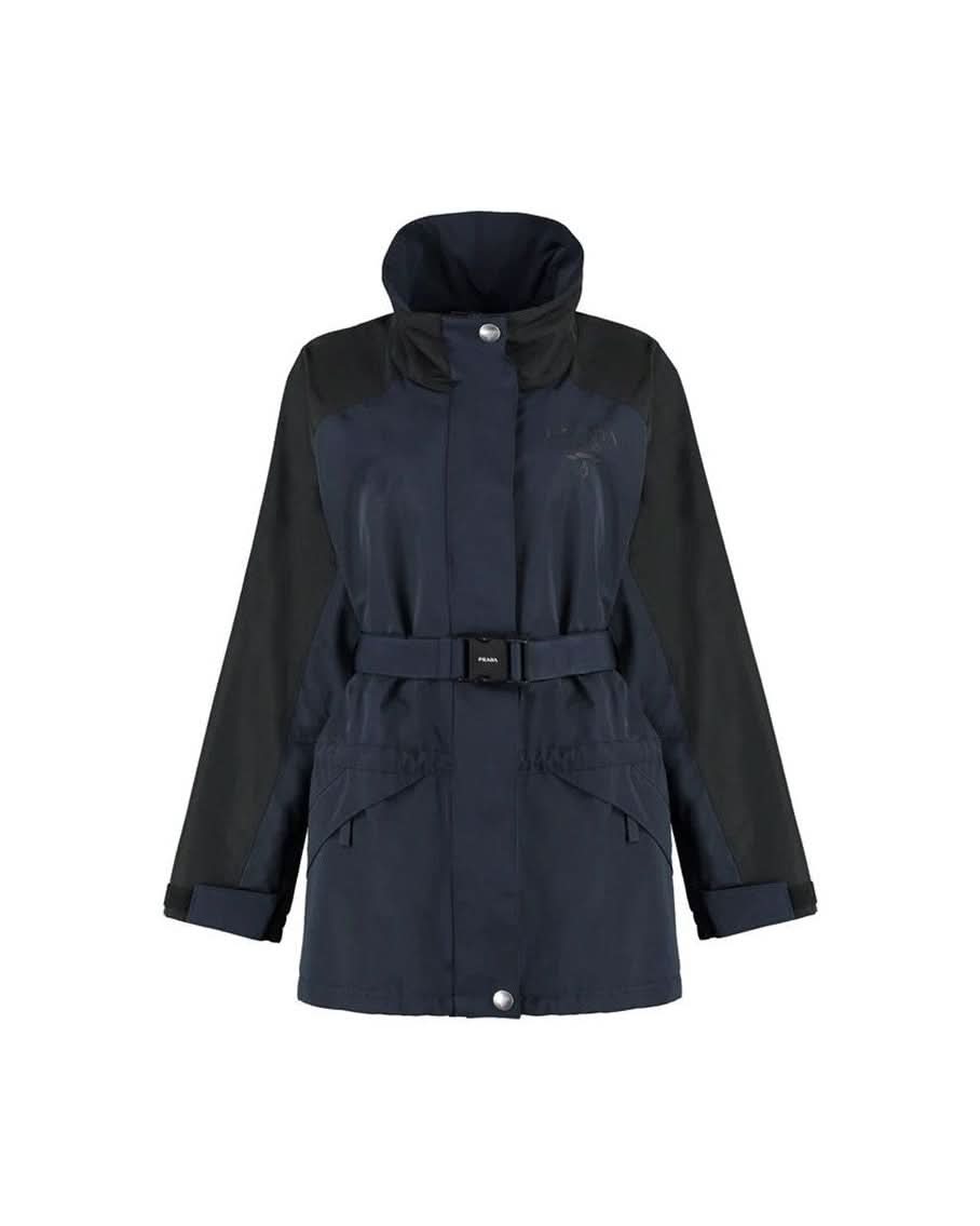 Prada Blue Polyamide Shell Jacket Glam Steals