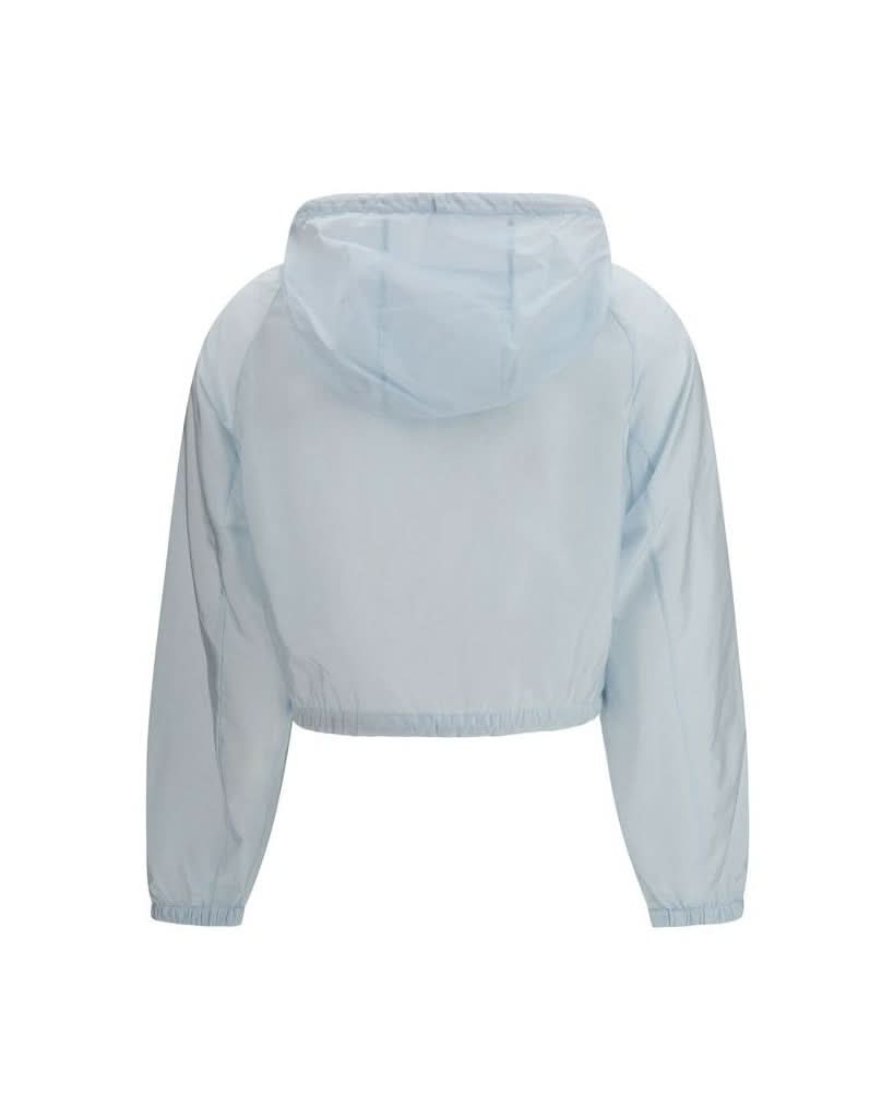 Prada Blue Recycled Polyamide Shell Jacket