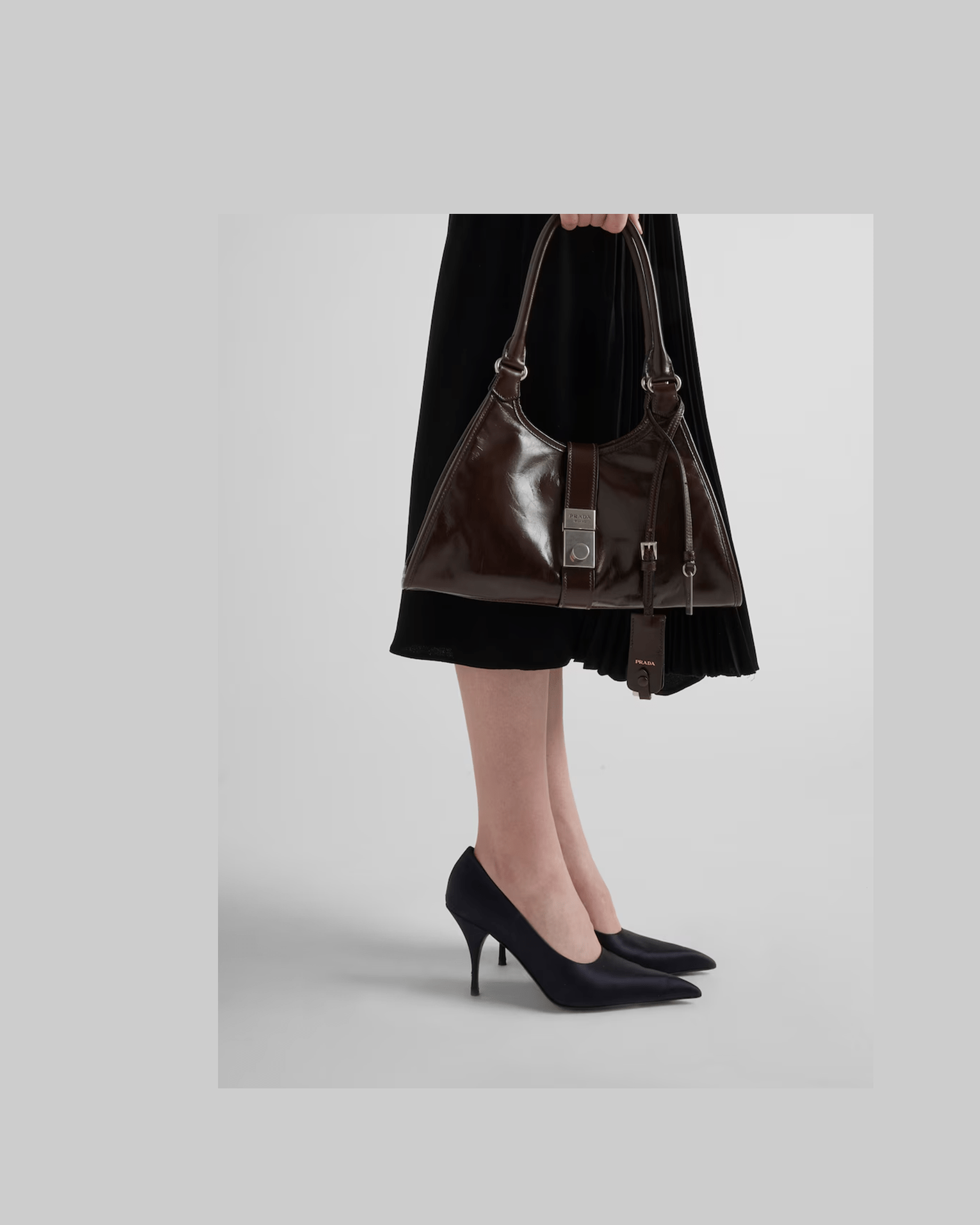 Prada Blue Satin Pumps Glam Steals