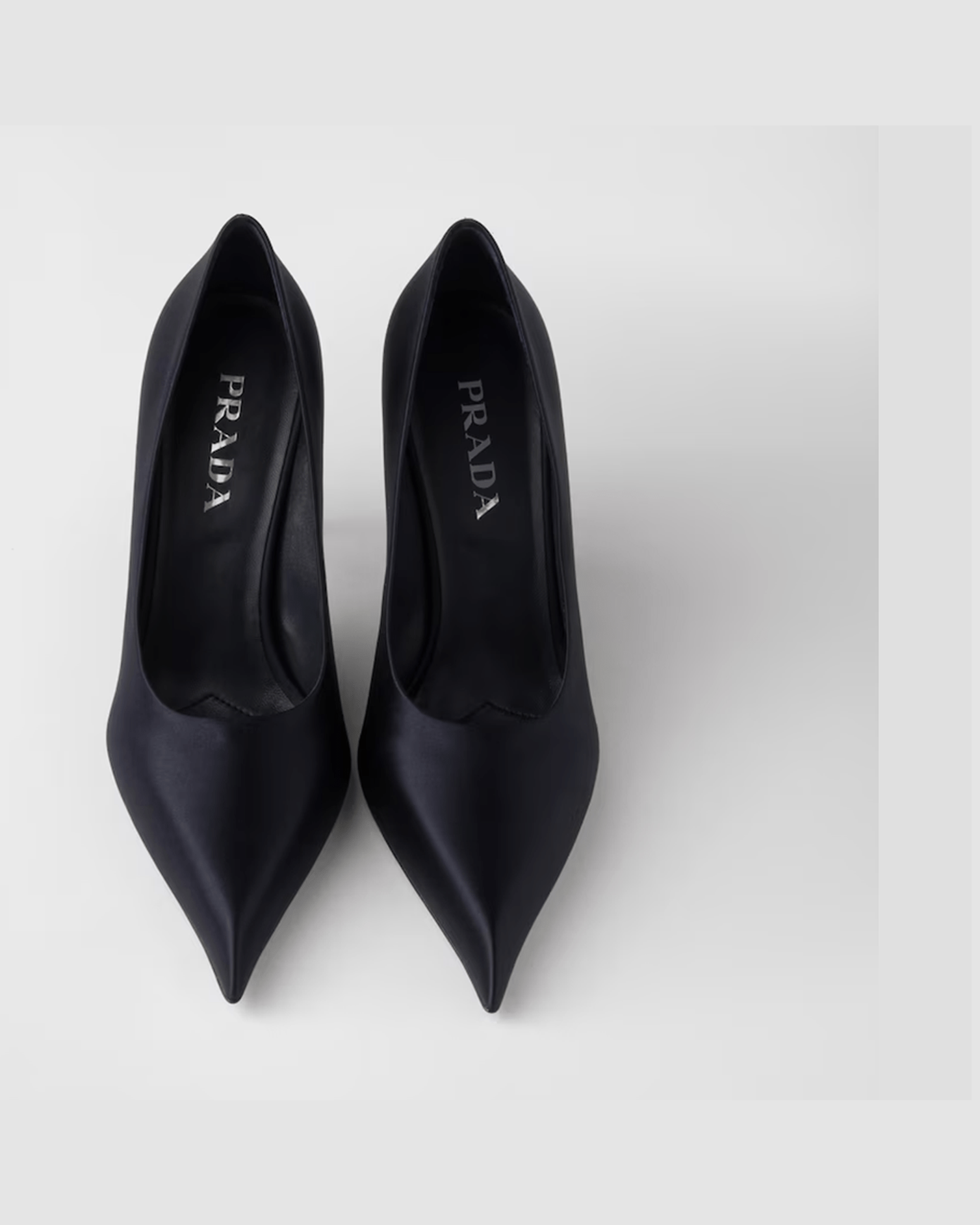 Prada Blue Satin Pumps Glam Steals