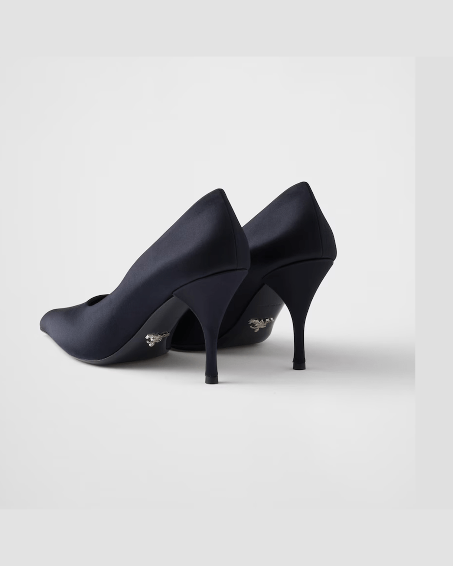 Prada Blue Satin Pumps Glam Steals