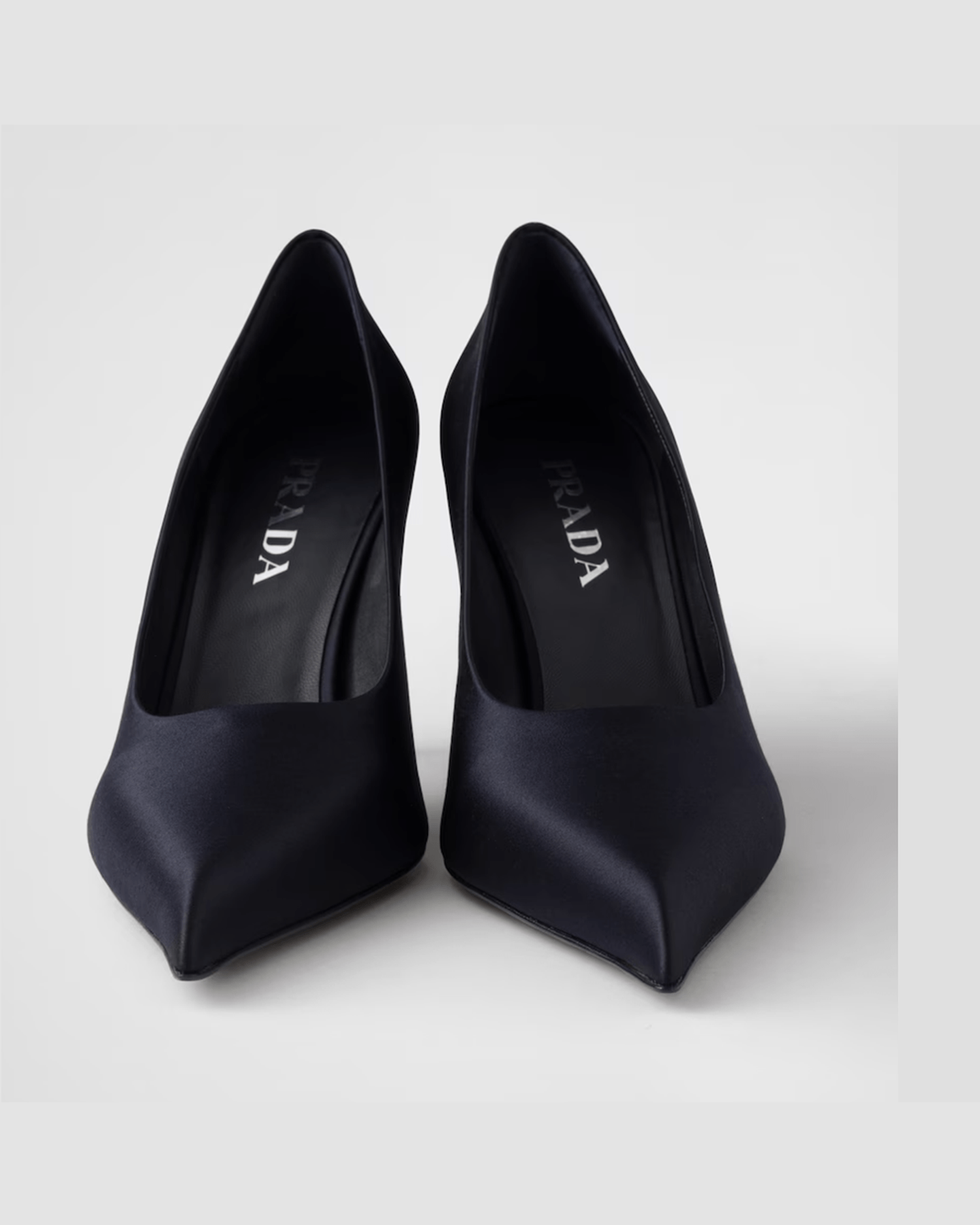 Prada Blue Satin Pumps Glam Steals