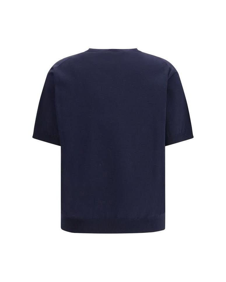 Prada Blue Silk Sweatshirt