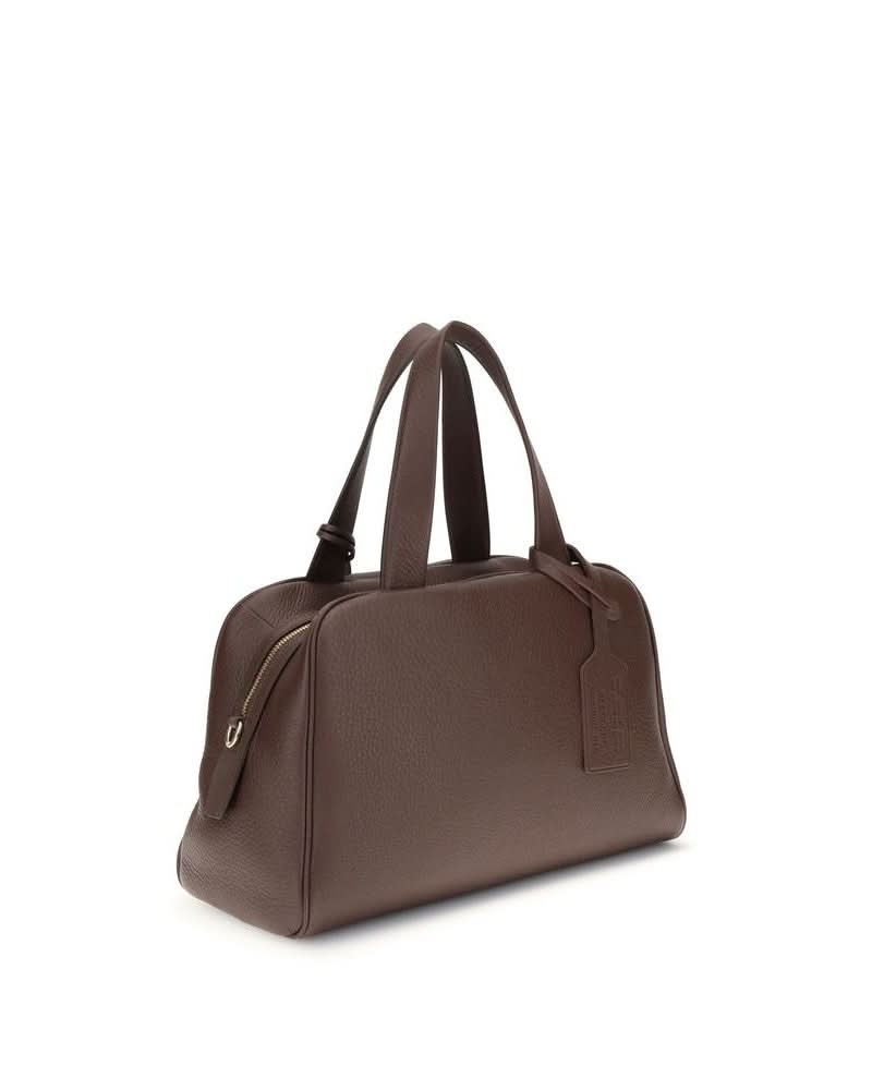Prada Brown Calf Leather Bos Taurus Handbag Glam Steals