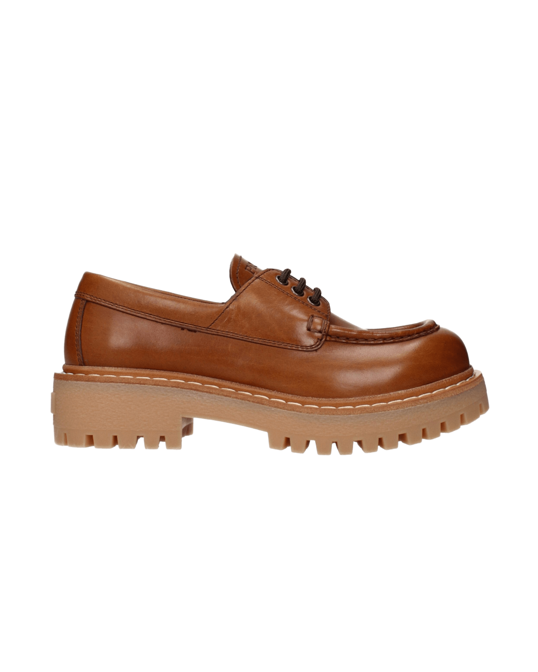 Prada Brown Leather Oxfords Derbies Glam Steals