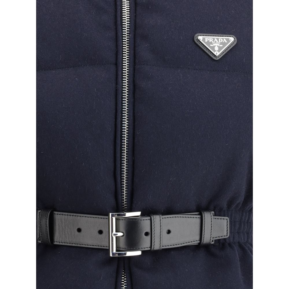 Prada Flannel Down Vest Glam Steals