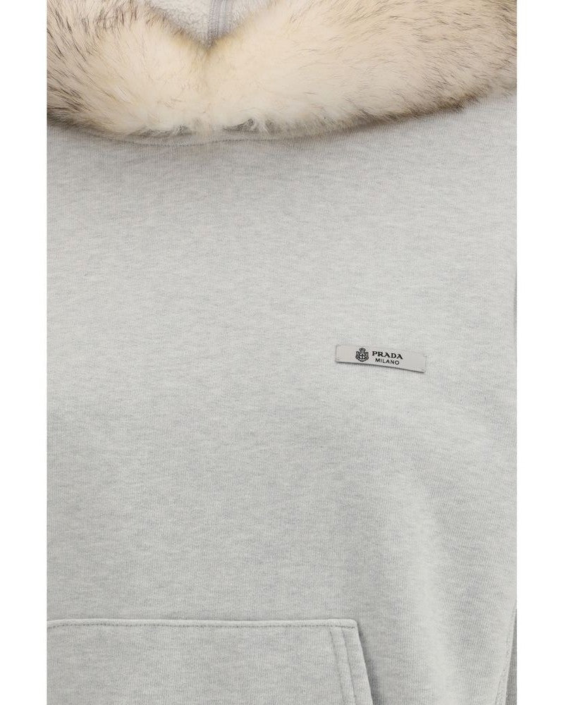 Prada Gray Cotton Sweatshirt Glam Steals