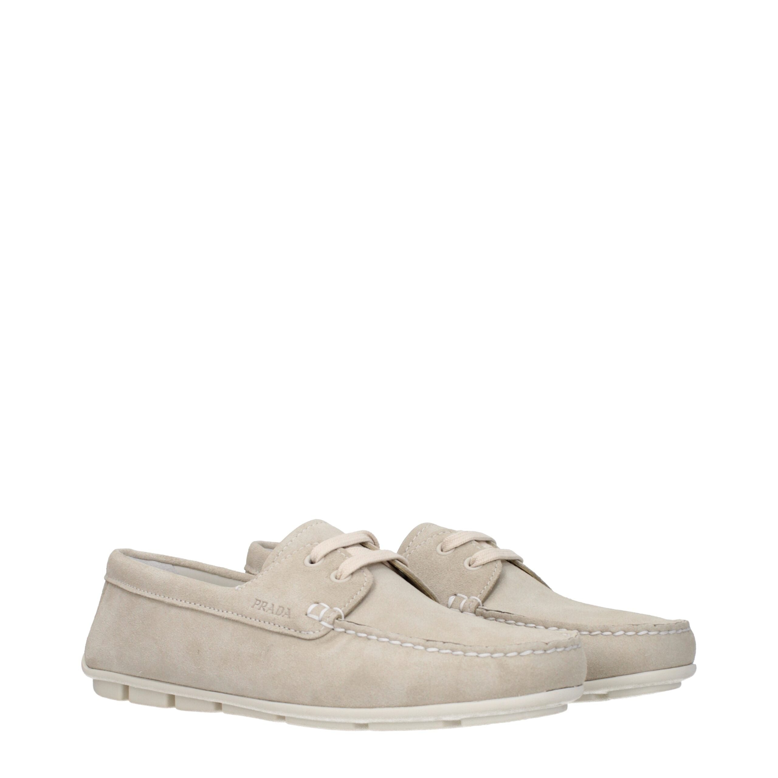 Prada Gray Leather Slip On Loafers Glam Steals