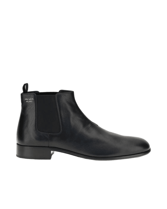 Prada Leather Ankle Boots Boots