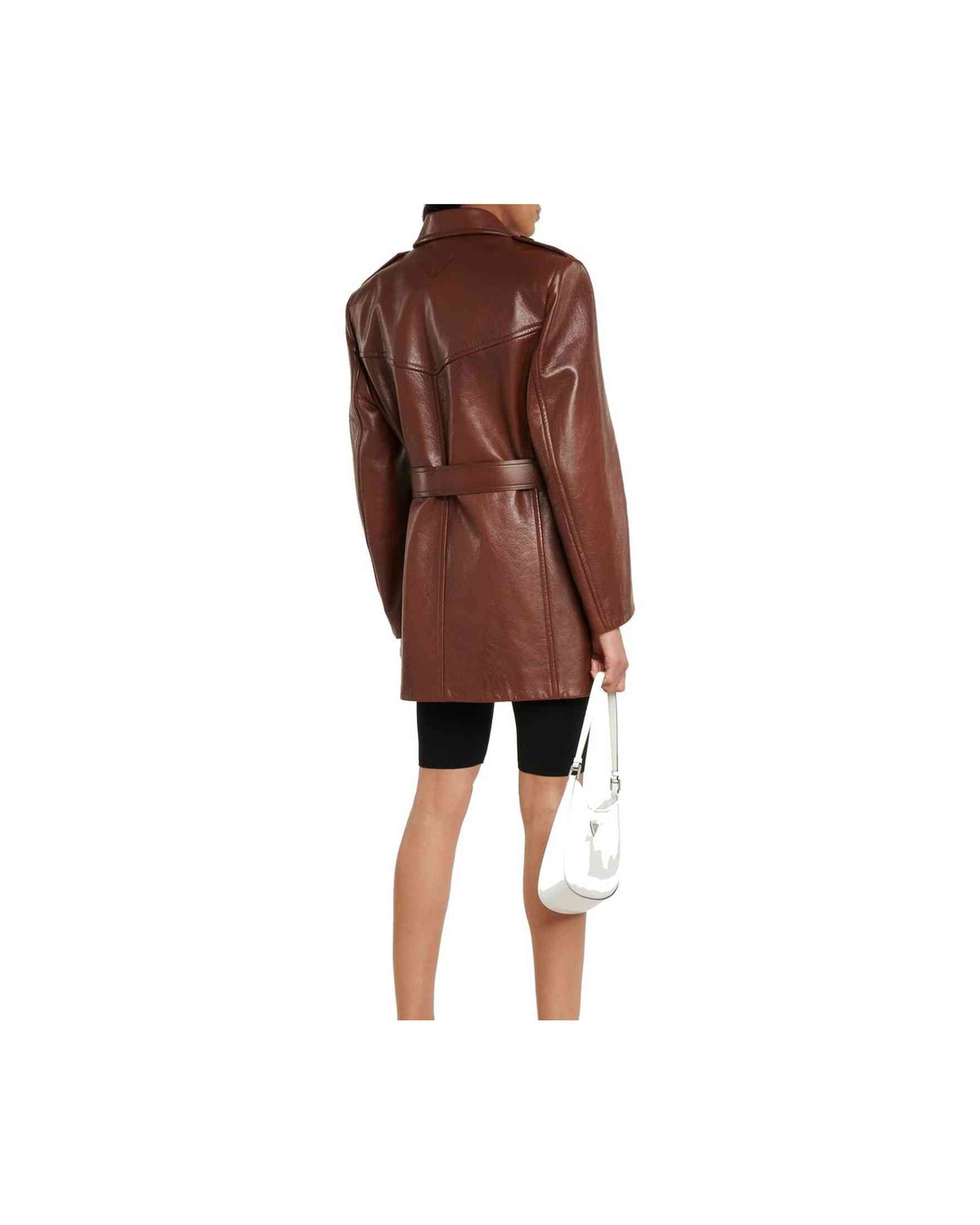 Prada Leather Coat Glam Steals