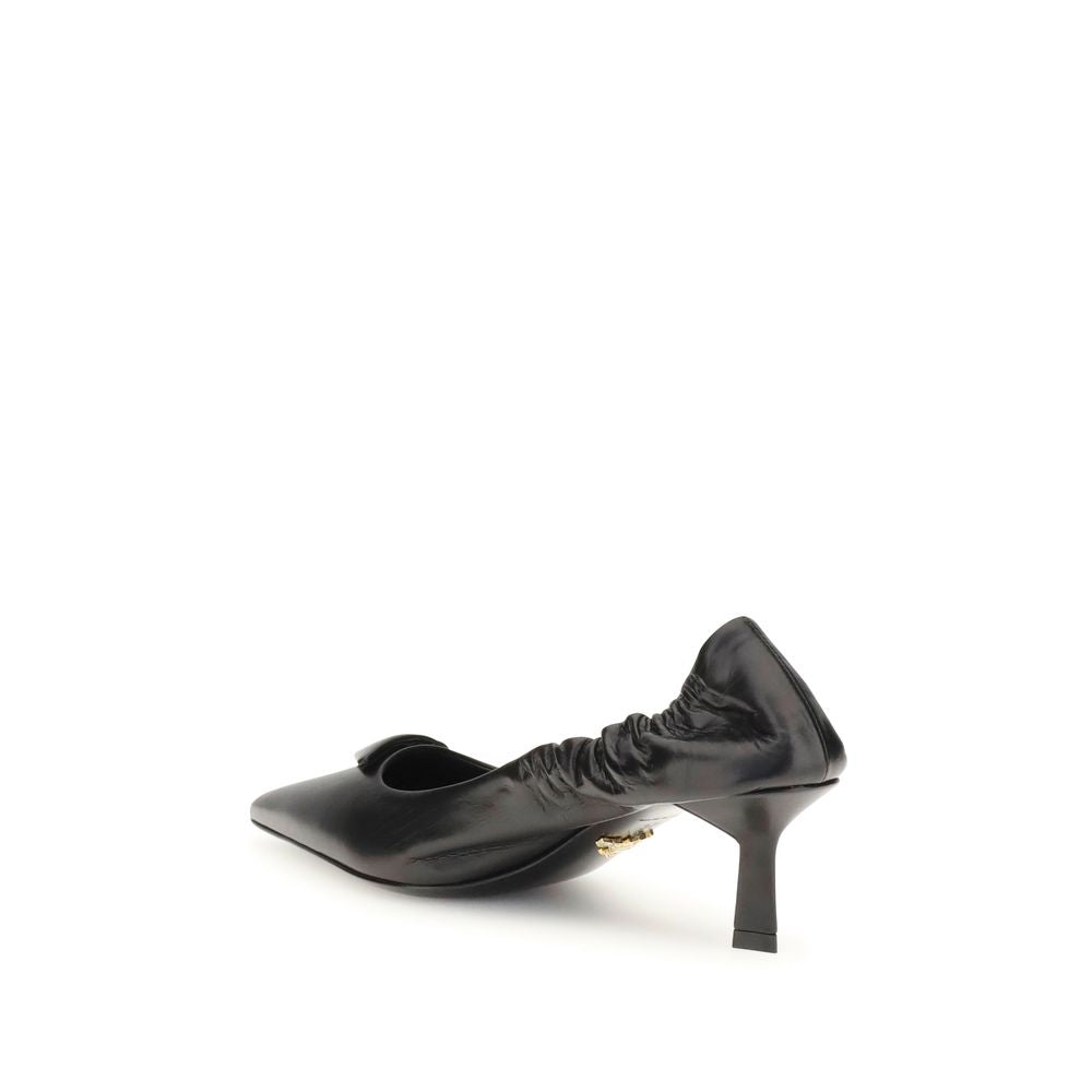 Prada Leather Logo Pumps Glam Steals