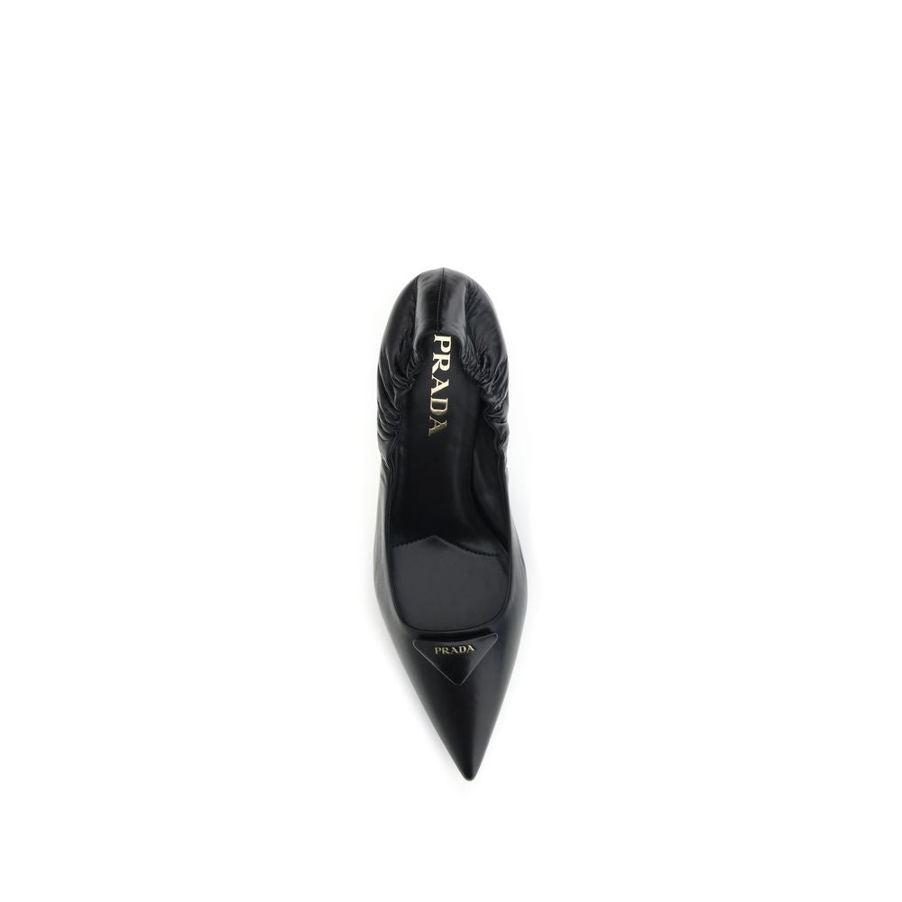 Prada Leather Logo Pumps Glam Steals