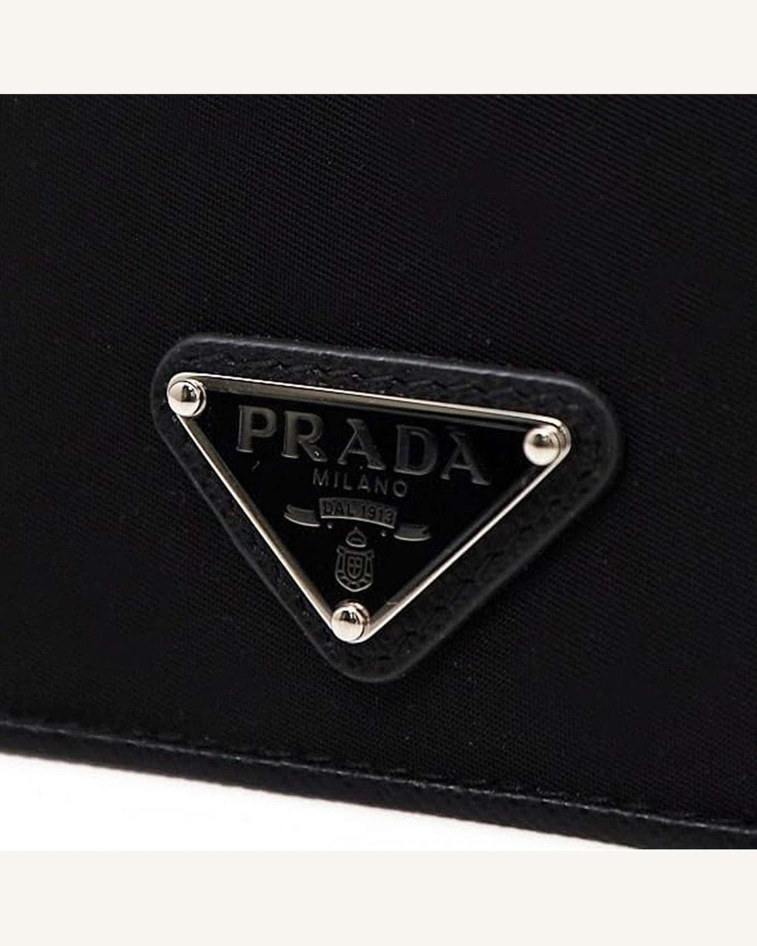 Prada Nylon And Leather Card Holder Glam Steals