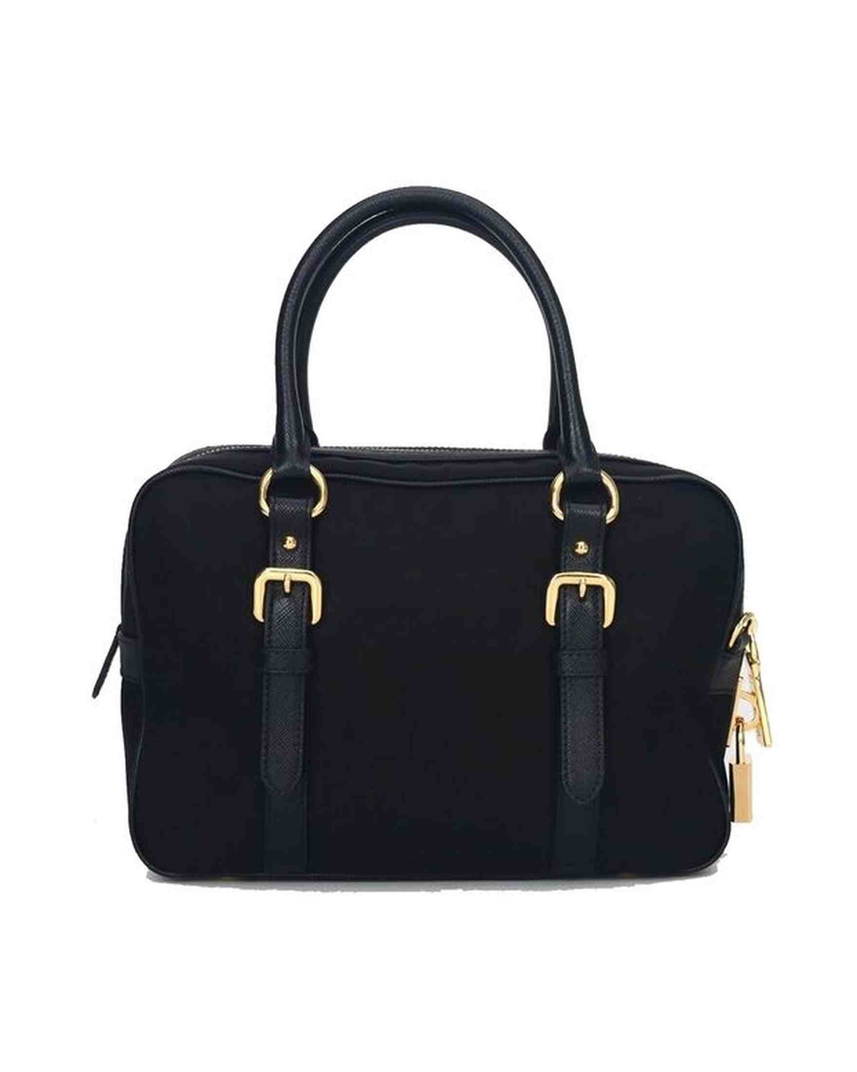 Prada Nylon Logo Top Hand Bag Glam Steals