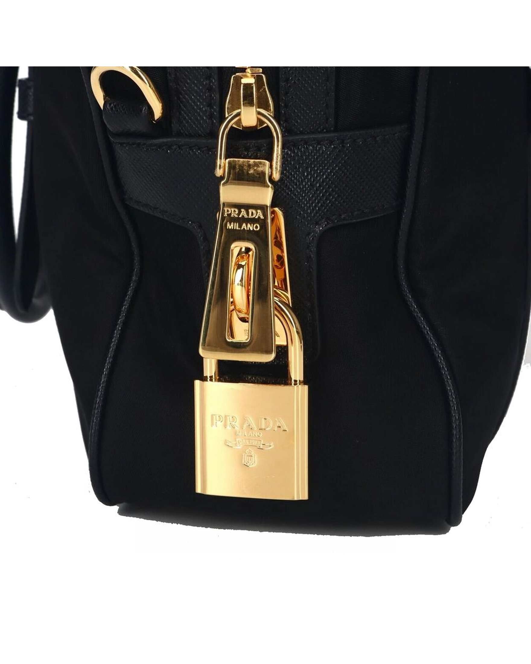 Prada Nylon Logo Top Hand Bag Glam Steals