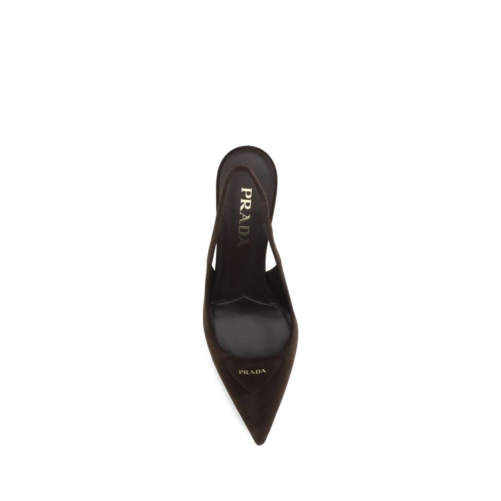 Prada Suede Slingback Pumps Glam Steals