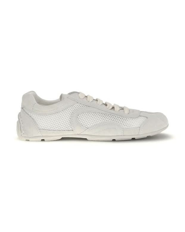 Prada White Low Top Sneakers
