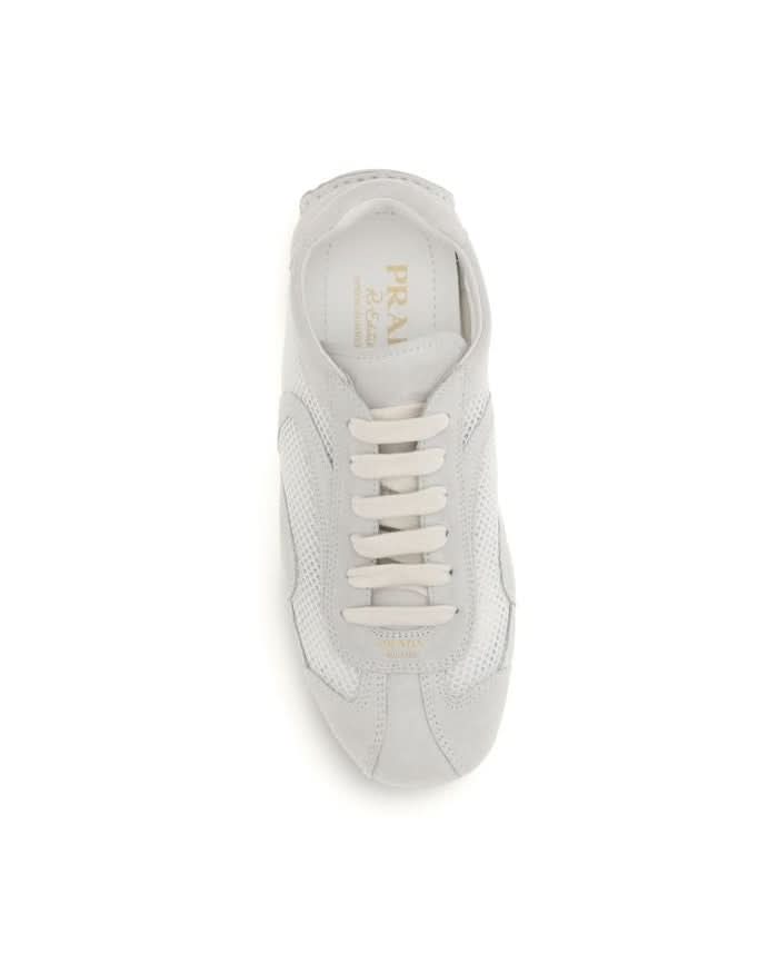 Prada White Low Top Sneakers