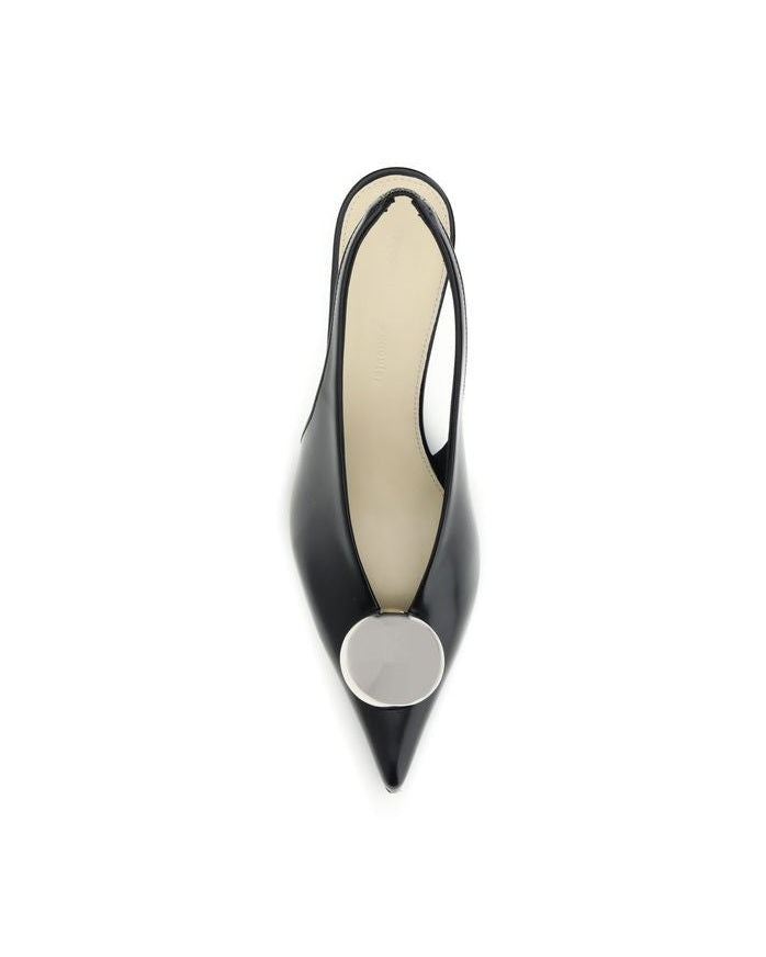 Proenza Schouler Black Calf Leather Bos Taurus High Heel Pumps Glam Steals