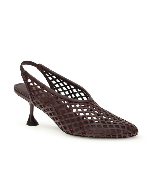 Proenza Schouler Leather Bordeaux Calf Bos Taurus Mid Heel Pumps Glam Steals