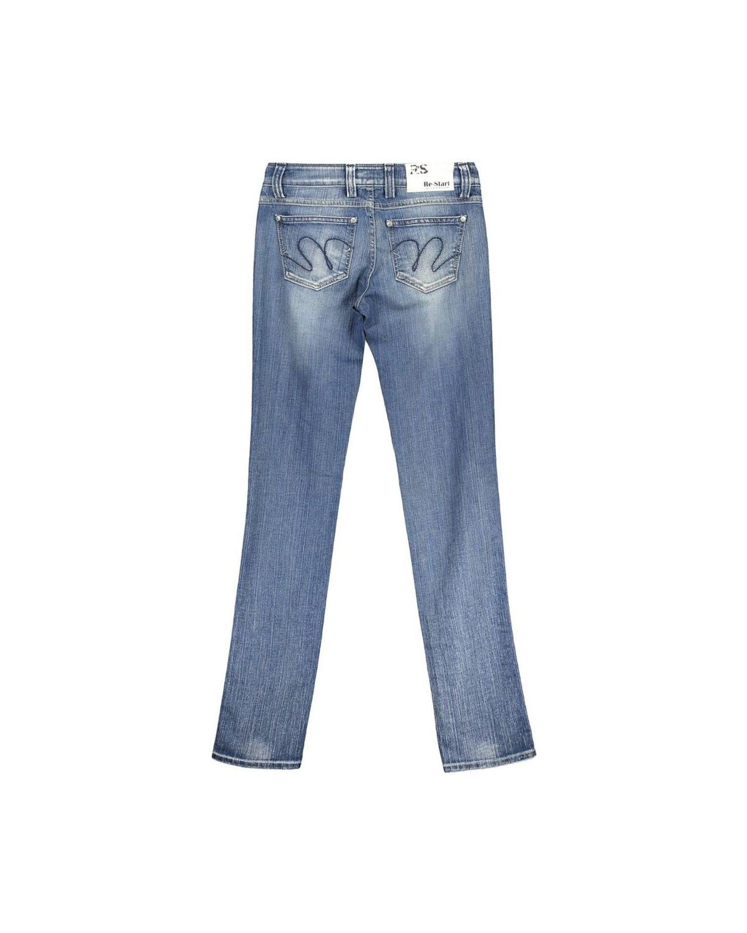 Re-Start Blue Cotton Re Start Jeans Glam Steals